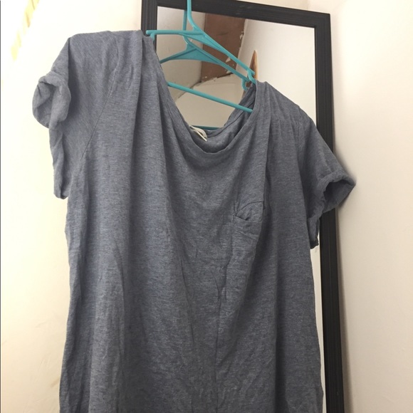 H&M Blue heather T-shirt with pocket - Picture 2 of 2